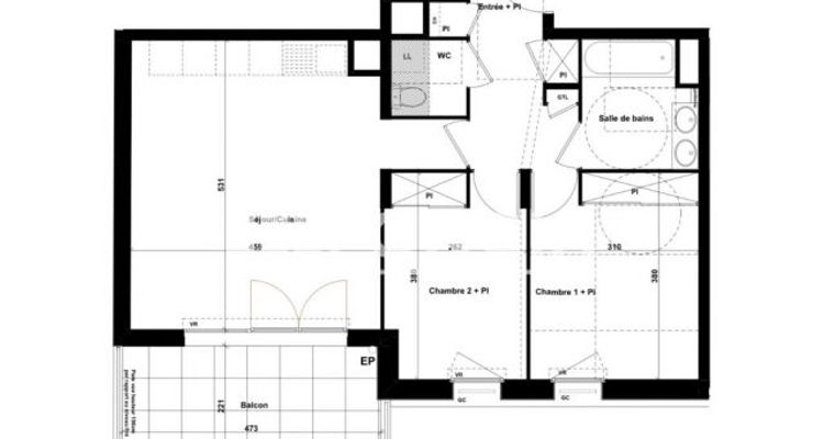 appartement 3 pièces à vendre AVIGNON 84000 60.41 m²