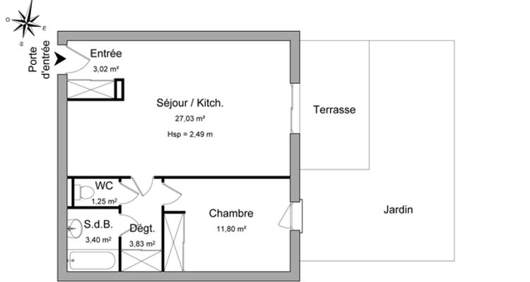 appartement 2 pièces à louer BEAUZELLE 31700 50.3 m²