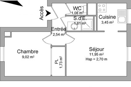 Appartement a louer issy-les-moulineaux - 2 pièce(s) - 31.6 m2 - Surfyn