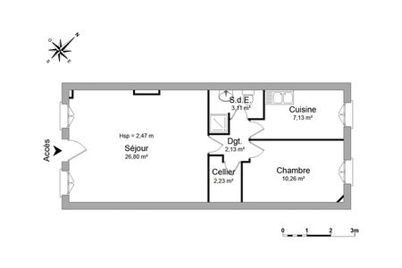 Vue n°2 Appartement 2 pièces T2 F2 à louer - Sedan (08200)