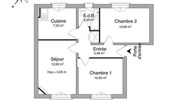 appartement 3 pièces à louer LA GARENNE COLOMBES 92250 48.75 m²