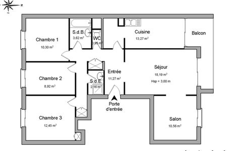 appartement 5 pièces à louer TOURS 37000 91.7 m²