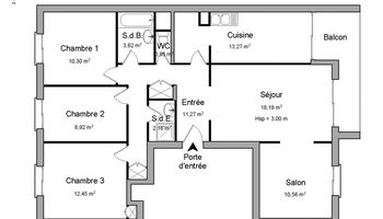 appartement 5 pièces à louer TOURS 37000 91.7 m²