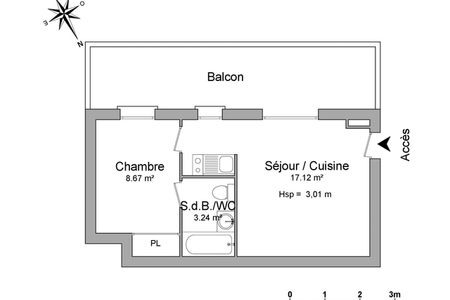 appartement 2 pièces à louer SAINT GENIS-POUILLY 01630 29 m²
