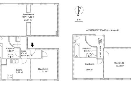 appartement 4 pièces à louer LILLE 59800 89.1 m²