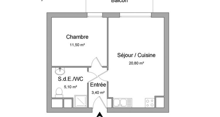 appartement 2 pièces à louer STRASBOURG 67100 40.8 m²