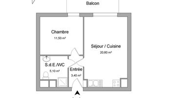 appartement 2 pièces à louer STRASBOURG 67100 40.8 m²