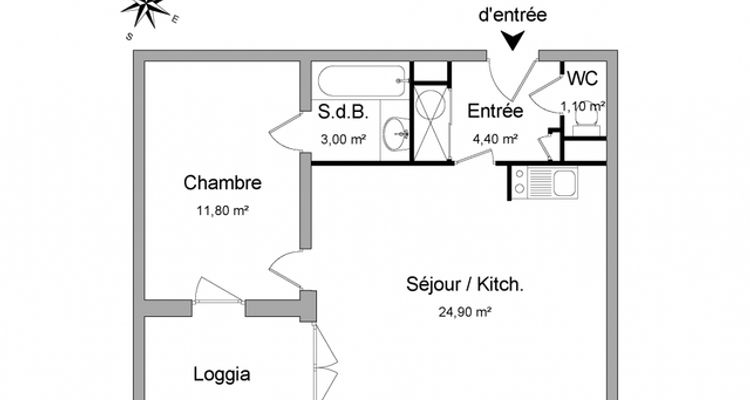 appartement 2 pièces à louer MARSEIILE 8ᵉ 13008 45.2 m²