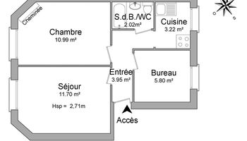 appartement 3 pièces à louer ISSY LES MOULINEAUX 92130 37.7 m²