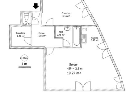 appartement 2 pièces à louer MARCQ EN BAROEUL 59700 47.7 m²