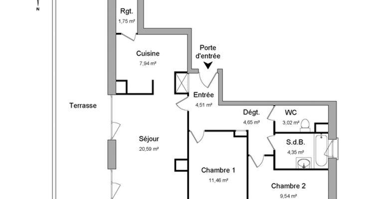 appartement 3 pièces à louer STRASBOURG 67100 67.8 m²