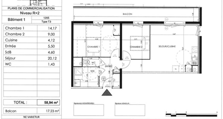 appartement 3 pièces à louer SARAN 45770 58.9 m²