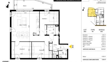appartement 4 pièces à vendre EVIAN LES BAINS 74500 93.12 m²