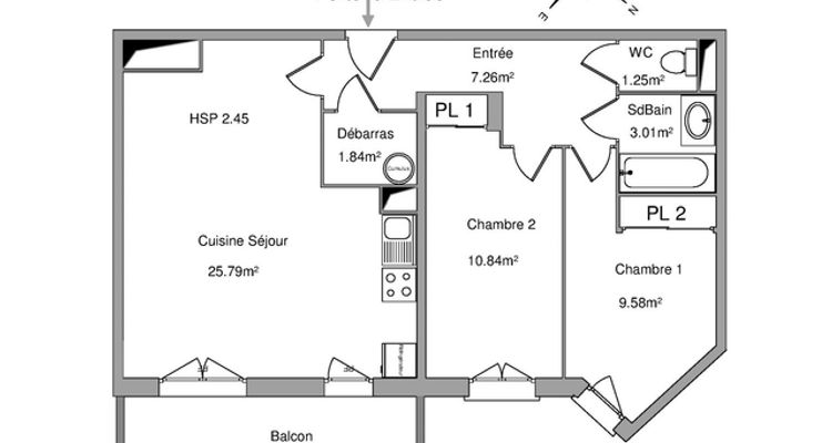 appartement 3 pièces à louer POITIERS 86000 59.6 m²