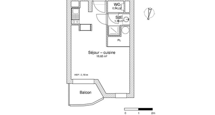 appartement 1 pièce à louer BLAGNAC 31700 20 m²