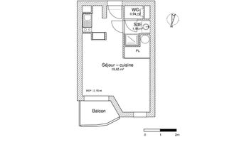 appartement 1 pièce à louer BLAGNAC 31700 20 m²