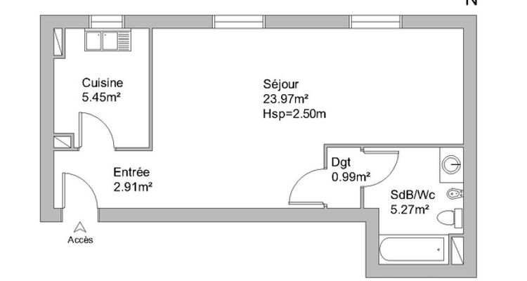 appartement 1 pièce à louer EPINAY SUR SEINE 93800 38.6 m²