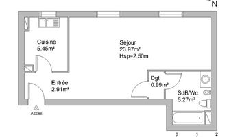 appartement 1 pièce à louer EPINAY SUR SEINE 93800 38.6 m²