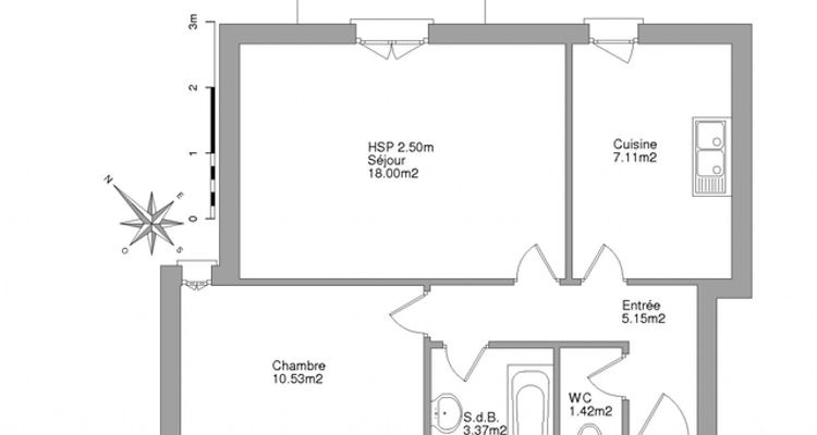 Vue n°1 Appartement 2 pièces T2 F2 à louer - Maisons Laffitte (78600)