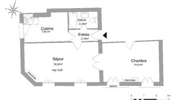 appartement 2 pièces à louer BORDEAUX 33000 45.66 m²