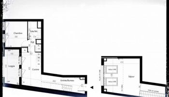 appartement 2 pièces à vendre TOULOUSE 31000 46.55 m²