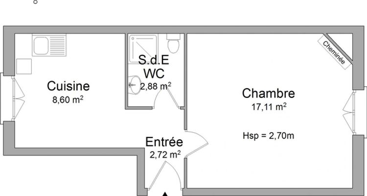 appartement 1 pièce à louer NANCY 54000 31.3 m²