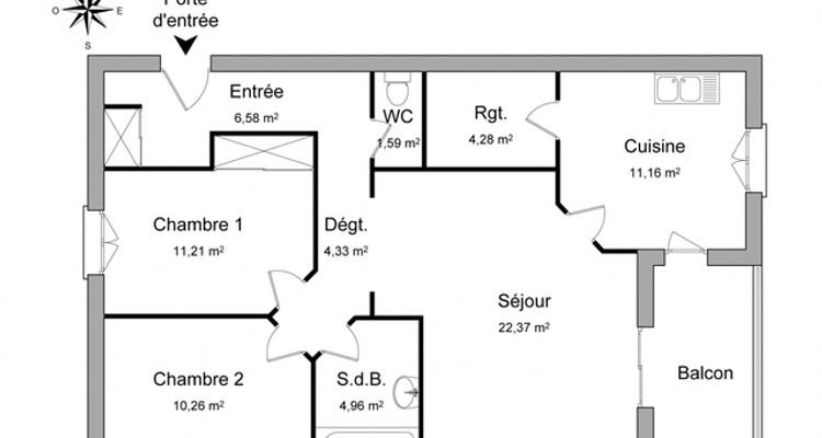 appartement 3 pièces à louer MONTELIMAR 26200 76.7 m²