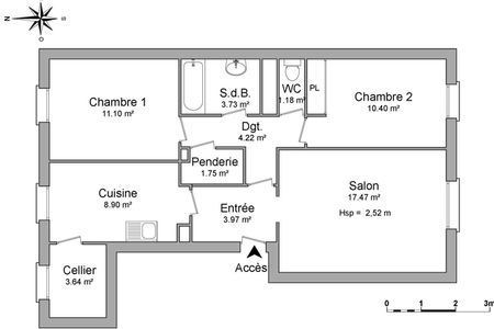 appartement 3 pièces à louer SEYSSINET 38170
