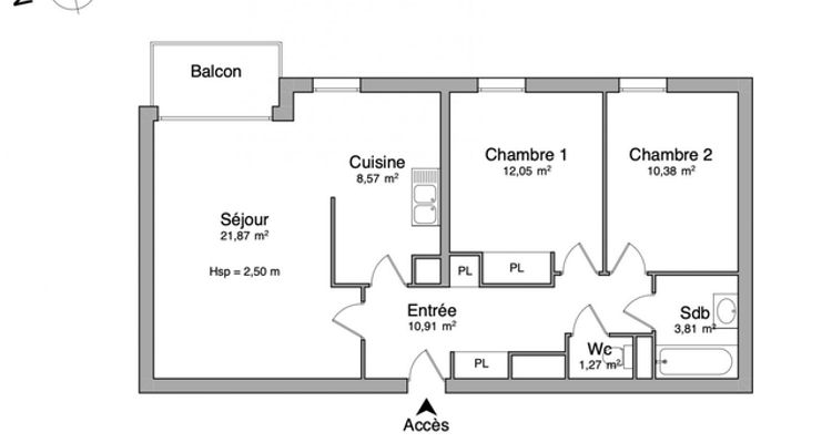 appartement 3 pièces à louer SAINT-ANDRE-LEZ-LILLE 59350 67.5 m²