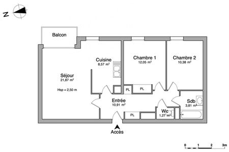 appartement 3 pièces à louer SAINT-ANDRE-LEZ-LILLE 59350 67.5 m²