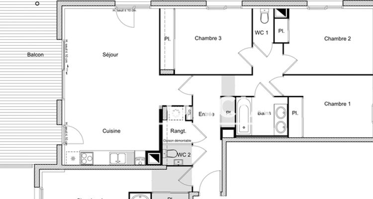 appartement 5 pièces à vendre ST ORENS DE GAMEVILLE 31650 101.81 m²