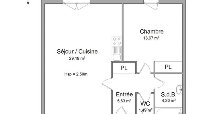 Vue n°1 Appartement 2 pièces T2 F2 à louer - Les Sorinieres (44840)