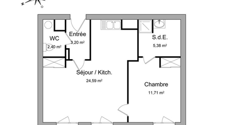 appartement 2 pièces à louer TRAPPES 78190 47.3 m²