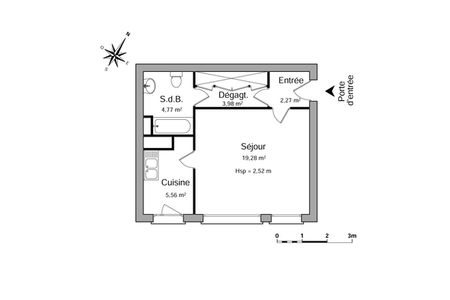 Appartement a louer argenteuil - 1 pièce(s) - 35.9 m2 - Surfyn