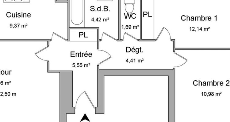 appartement 3 pièces à louer DIJON 21000 67.5 m²