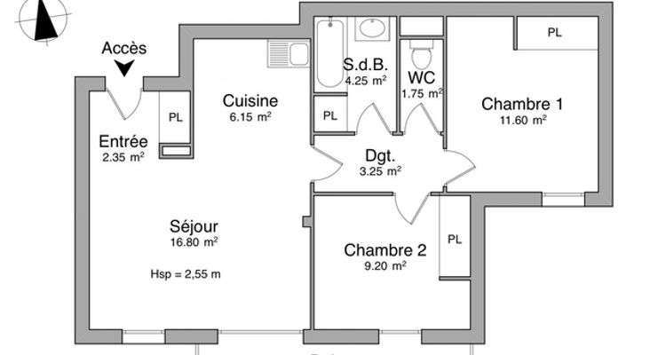 Vue n°1 Appartement 3 pièces T3 F3 à louer - Quimper (29000)