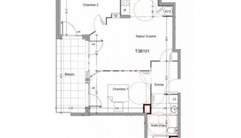 appartement 3 pièces à vendre AVIGNON 84000 58.23 m²