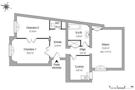 appartement 3 pièces à louer NANCY 54000 80.8 m²