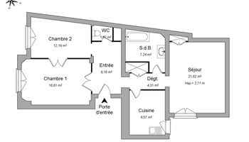 appartement 3 pièces à louer NANCY 54000 80.8 m²