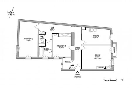 Vue n°3 Appartement 3 pièces T3 F3 à louer - Saint Etienne (42100)