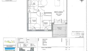 appartement 3 pièces à louer ROUSSET 13790 62.7 m²