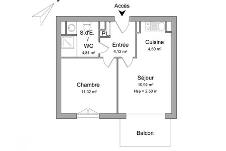 Appartement a louer antony - 2 pièce(s) - 35.8 m2 - Surfyn