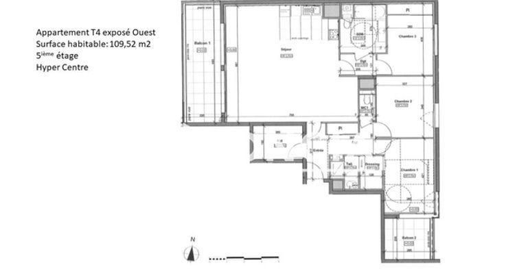 appartement 4 pièces à vendre RENNES 35000 109.52 m²