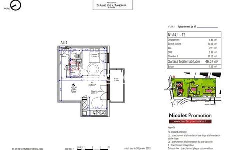 appartement 2 pièces à louer EYBENS 38320 46.56 m²