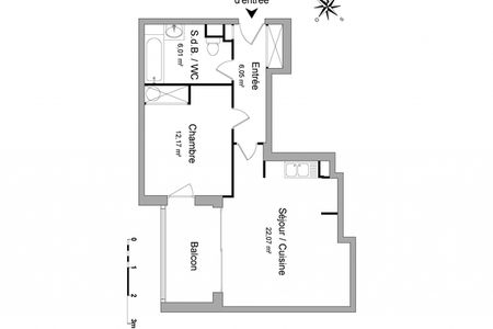 appartement 2 pièces à louer STRASBOURG 67000 46.3 m²