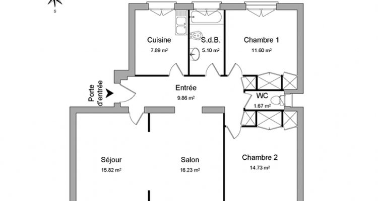 Vue n°1 Appartement 3 pièces T3 F3 à louer - Orleans (45000)