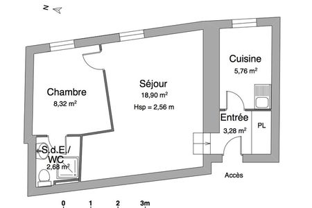 Vue n°2 Appartement 2 pièces T2 F2 à louer - Clermont-ferrand (63000)