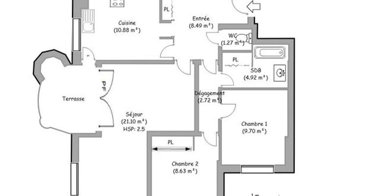 appartement 3 pièces à louer MONTPELLIER 34070 67.71 m²