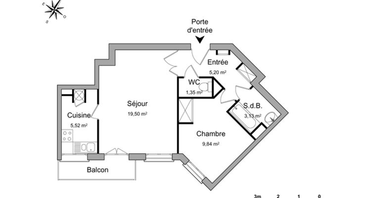 appartement 2 pièces à louer CORBEIL 91100 44.5 m²