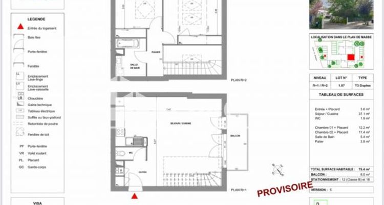 appartement 3 pièces à vendre TALENCE 33400 75 m²
